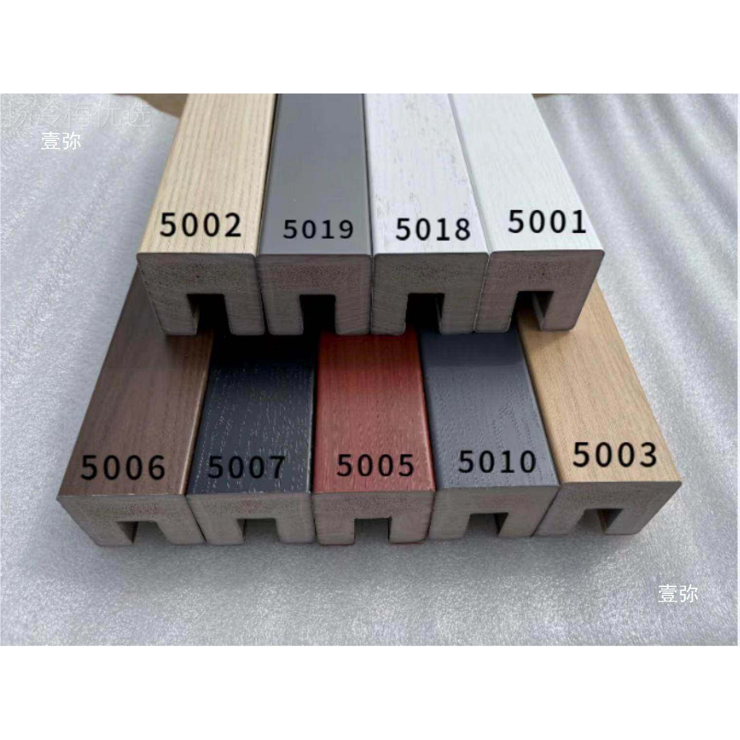 楼漆梯扶手高分子开放热弯玻pvc木现纹塑木扶手璃卡槽代简约TAT弯