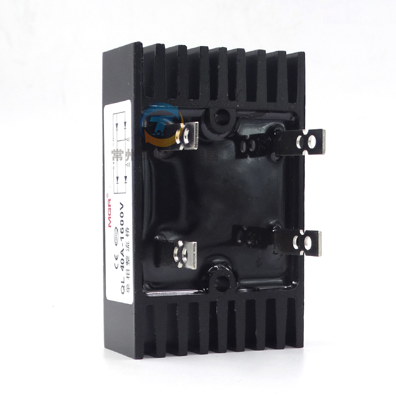 MGR 单相带散热器桥式整流桥 整流器桥堆全桥QL40A 1000V足电流