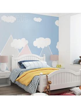 卡画LFH通气球几何白云壁纸男孩女儿童房热卧室墙布全屋壁孩X20