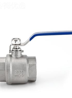 048652 43136球 201二片式不锈钢阀 两片式丝扣内螺纹丝口6分分阀