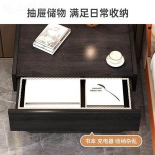 68013易床边抽屉柜家用i意式 床头头柜简约现代轻奢n风卧室简Al 床