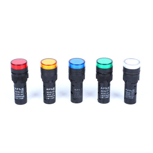 LED信号灯电源指示灯AD16-16C 12V 24V 220V380V 16MM红绿黄兰白