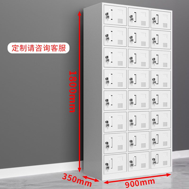 钢制员工铁皮柜二十四门更衣柜职员宿舍15门换衣柜带锁储物鞋柜子