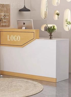 IHA台收银台小型待简约柜台理发店院吧服装店利便店接台前台桌子