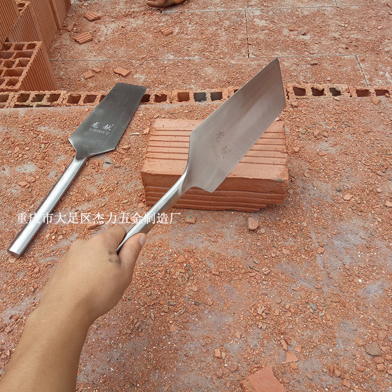 不锈钢砖刀瓦刀泥刀灰刀砌墙刀建筑工具泥工工具新款双面泥刀包邮