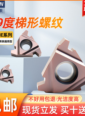 29度梯形螺纹刀片ACME英制不锈钢数控螺纹刀片16/22ER大螺距牙刀