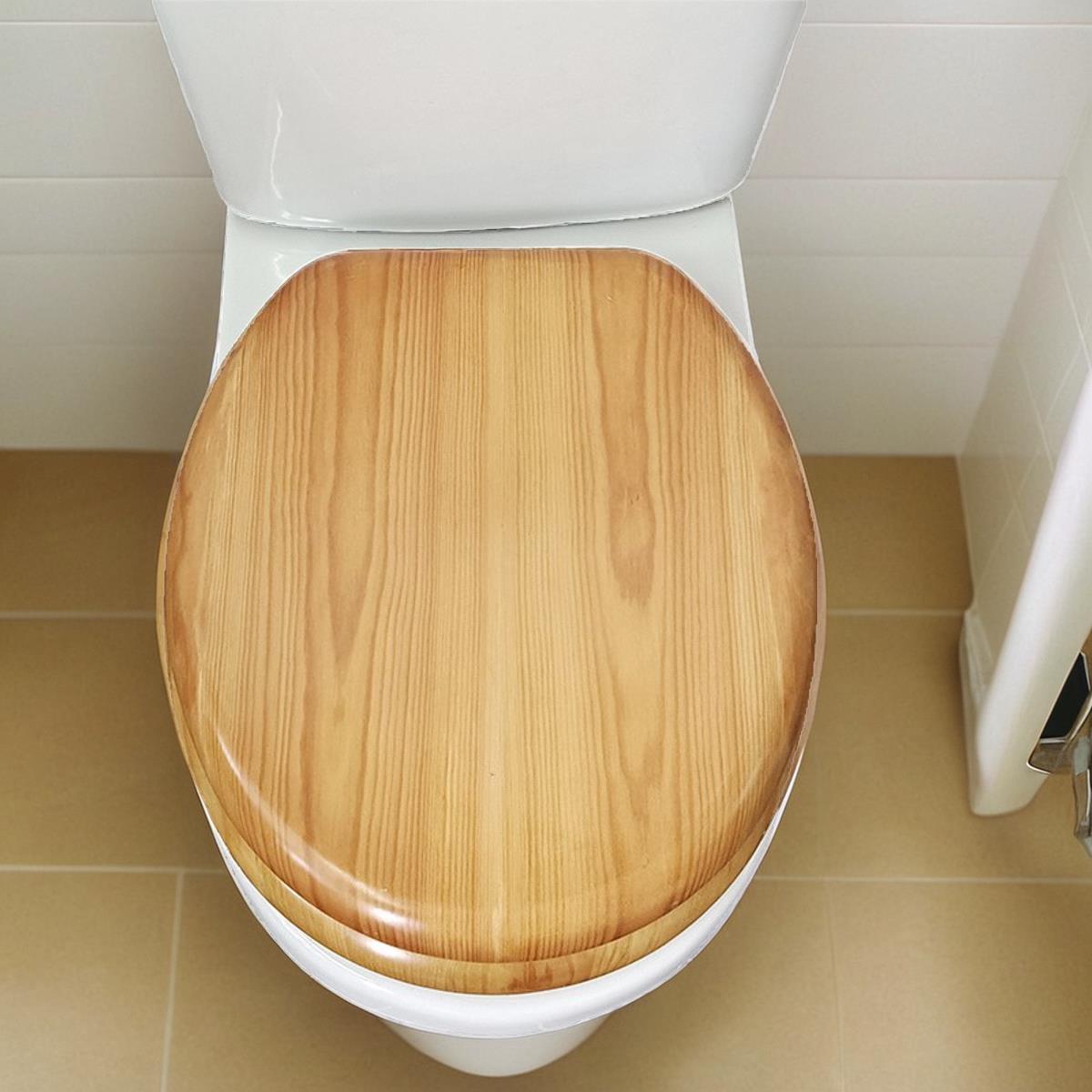 松木纹马桶盖盖板坐便器实木厕所盖加厚家用酒店uvo型通用老式欧