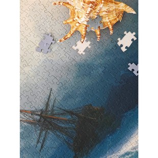 SEREN ART《风暴中的航船》大海蓝色高级感拼图成人版一千片