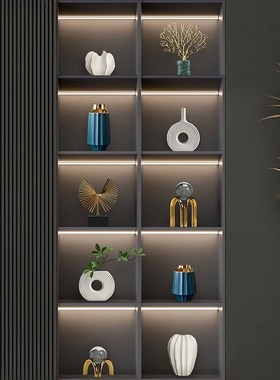 简约现代客厅电视柜装饰品摆件轻奢创意酒柜办公室工艺品摆设