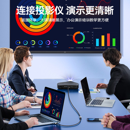 山泽 mini DP转DP母转换8k高清dp接口设备转接头适用电脑投影仪