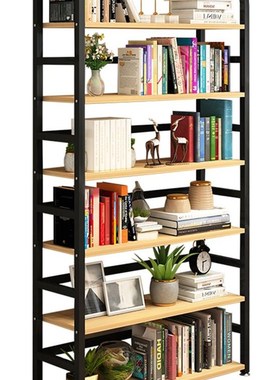 书架置物架长50/70/90CM高80/112/144/176cm宽25省空间铁艺儿童柜