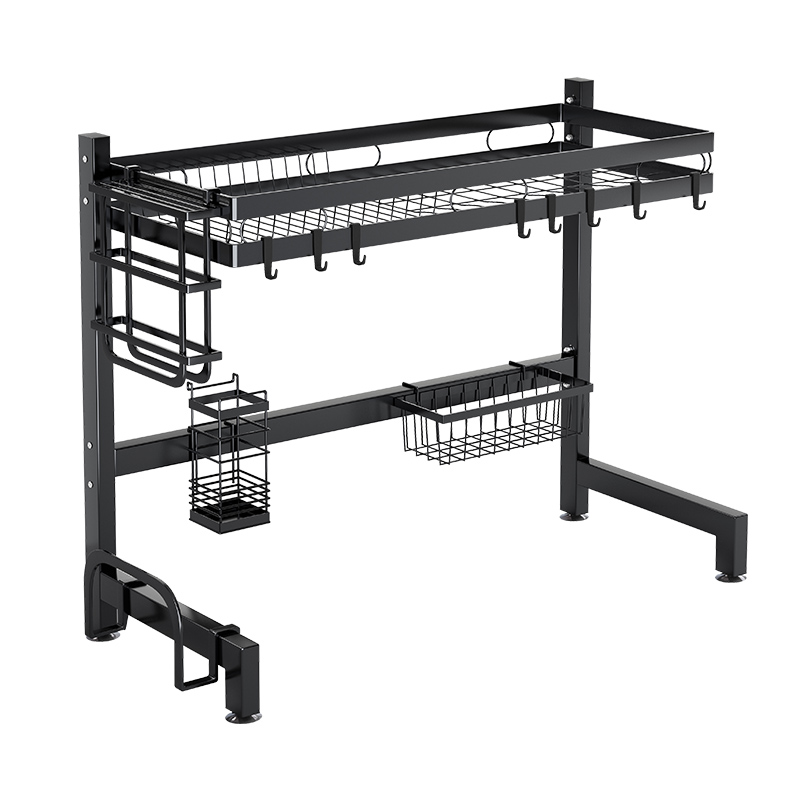 厨房水槽沥水架碗碟碗盘收纳架水池放碗架洗碗槽置物架多功能碗柜