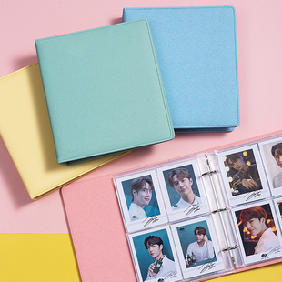 A5明信片收纳册活页相册封面定制卡册6寸3寸4寸拍立得相纸收纳本