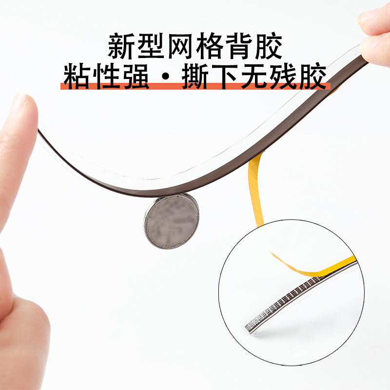 防尘胶条衣柜防尘条柜门防虫密封条橱柜玻璃柜门缝密封条挡灰神器