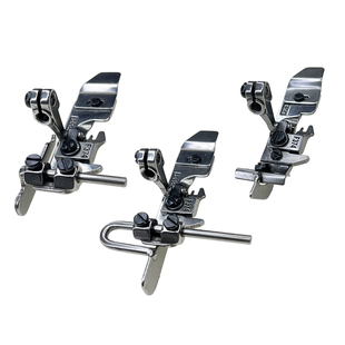 四线锁边机止口压脚M800 EX中分衣领拷边机定规挡边包缝可调靠山