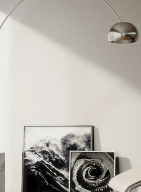 Arco大理石钓鱼立式设计师意大利客厅样板间抛物线创意钢琴落地灯