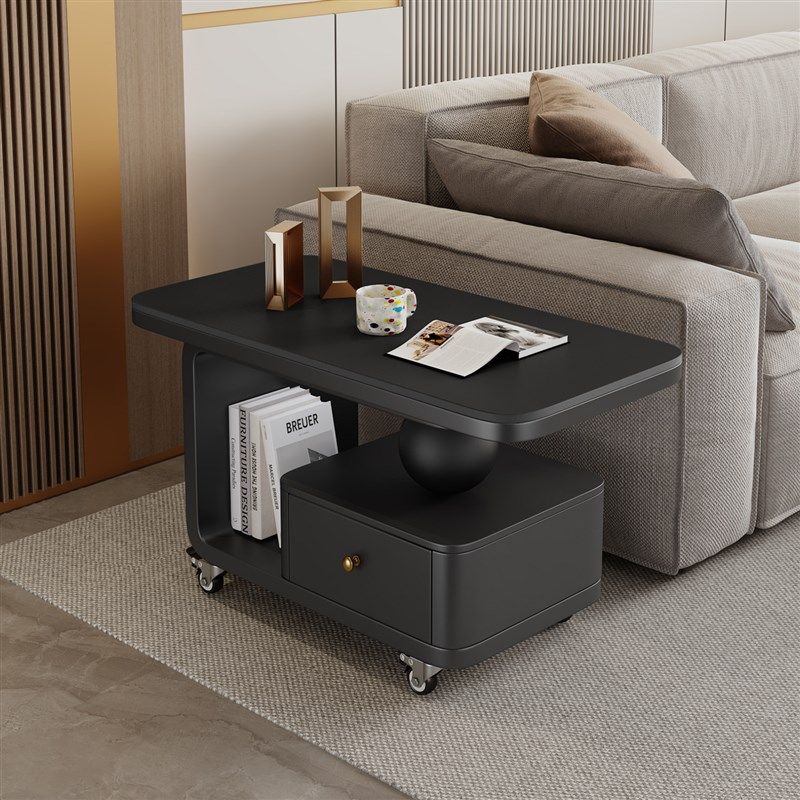 客厅家用可移动边几茶几小推车2025新款轻奢高级感小户型岩板茶几,住宅家具,移动边几/推车,淘宝优惠券,粉丝福利购,淘宝优惠卷