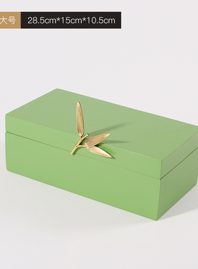 新中式实木首饰盒样板房间软装饰品客厅茶几卧室梳妆台化妆间摆件