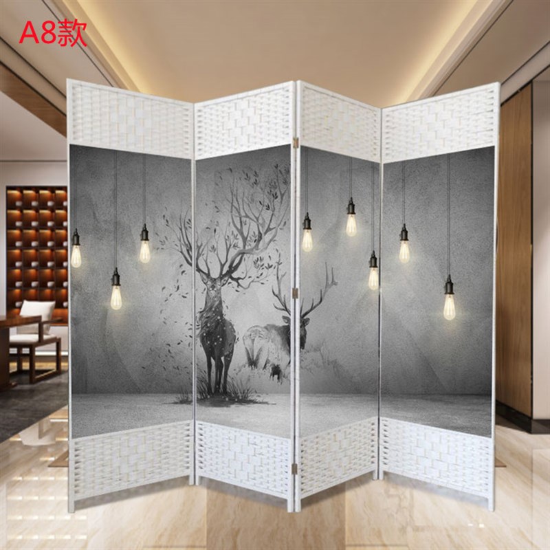 屏风房间隔断墙折屏中式客厅卧室遮挡折叠移动养生美容院挡板家用