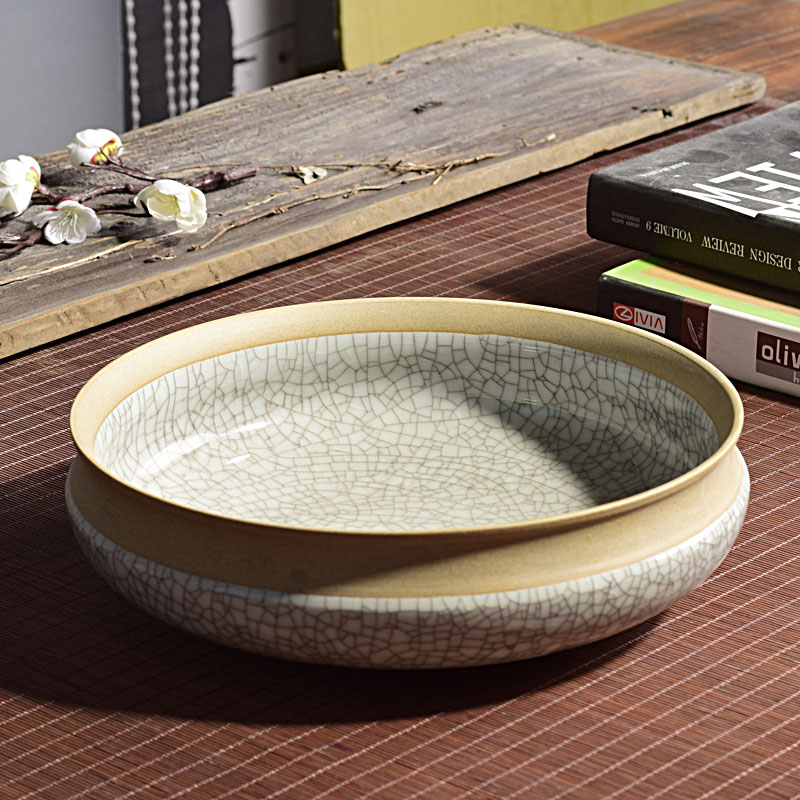 无孔水仙花花盆陶瓷铜钱草水培睡莲一叶莲碗莲水养专用盆缸大口径