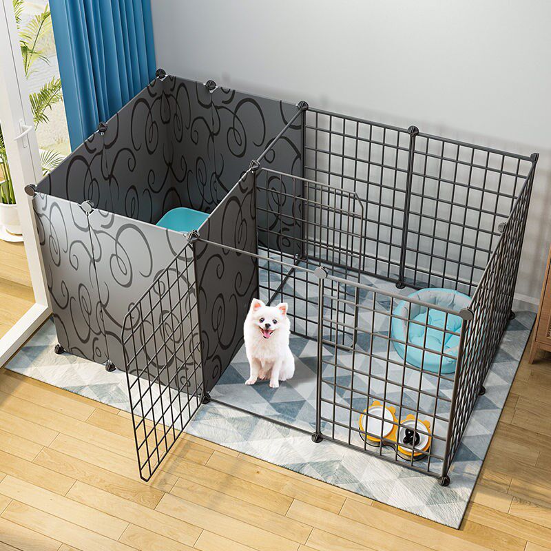宠物围栏狗笼子围栏式狗狗栅栏室内隔离门小型犬狗窝带厕所区护栏