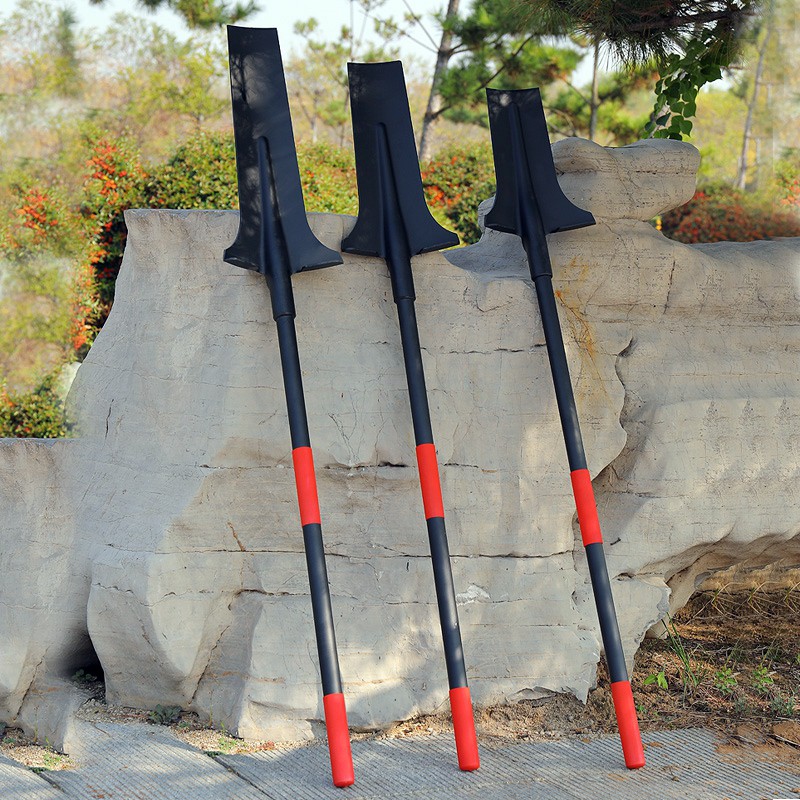 重型挖树土铲子加厚全锰钢园林起苗器树根铁锹户外挖土铲农用工具