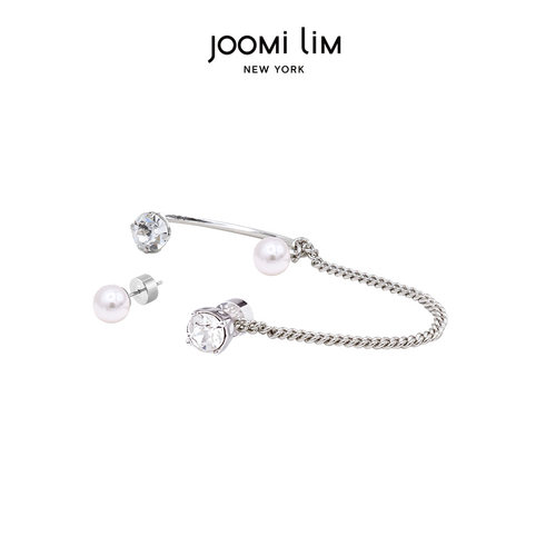 JOOMiLiM茱蜜仿珍珠仿水晶耳骨挂轻奢气质时尚高级感耳环耳饰女