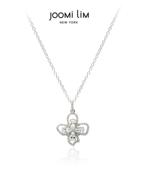 JOOMiLiM茱蜜商场同款小木槿花项链女轻奢S925银百搭简约原创设计