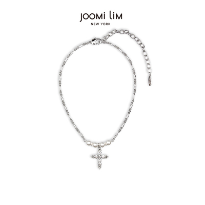 JOOMiLiM茱蜜郑润泽同款唯心主义十字仿珍珠项链商场同款高级百搭