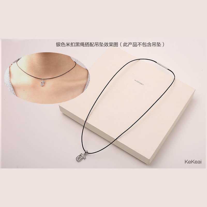 1.0mm细项链绳穿小孔吊坠挂绳男女本命年红绳黑皮绳挂件绳