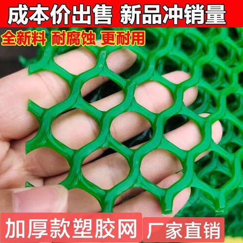 小孔加厚塑料网片阳m台防护封窗安全防坠网养殖育雏网床鸡鸭鹅鱼