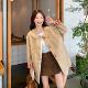 卡其色娃娃领风衣外套女2025秋季 新款 高级感穿搭减龄宽松休闲上衣