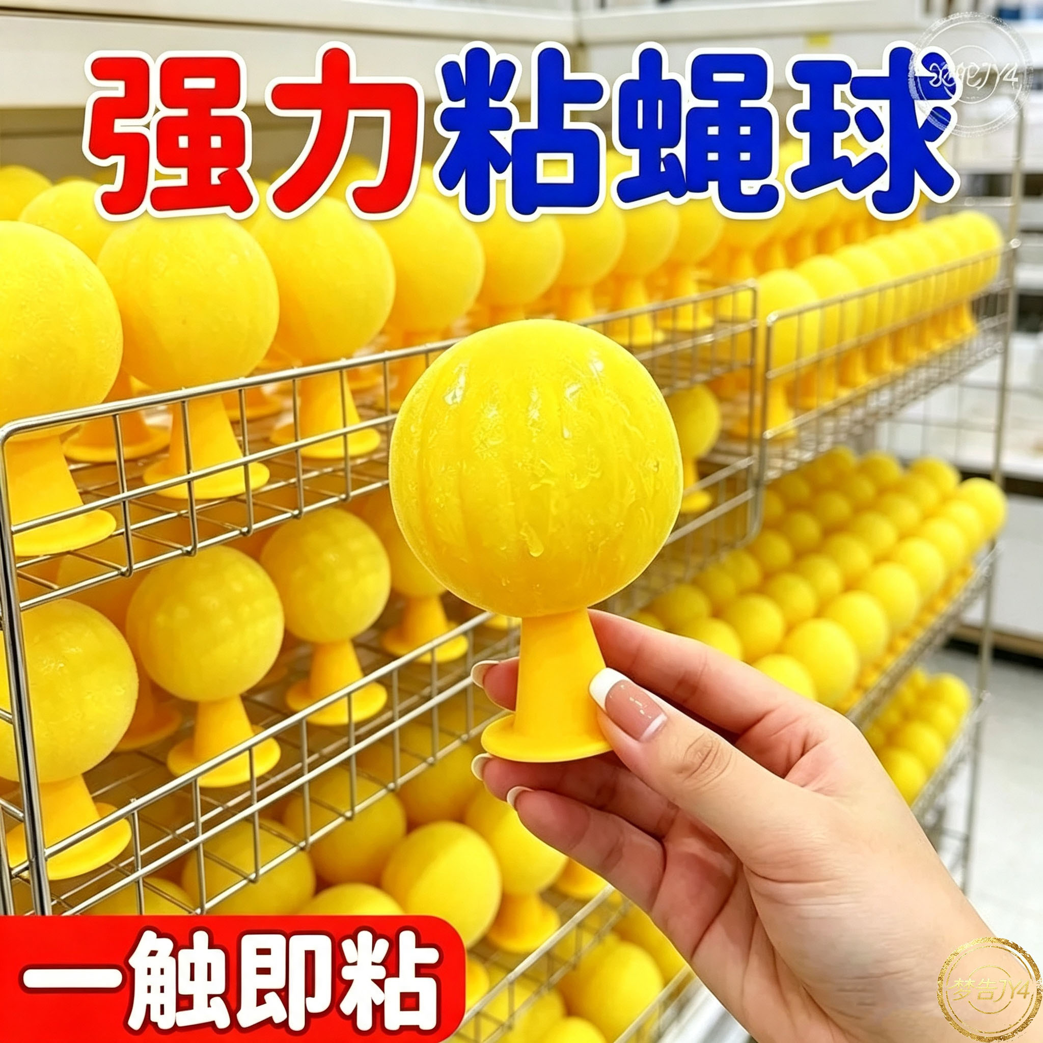 【粘蝇球超级大果球】粘虫子粘飞虫球果蝇苍蝇超市粘虫球水果店
