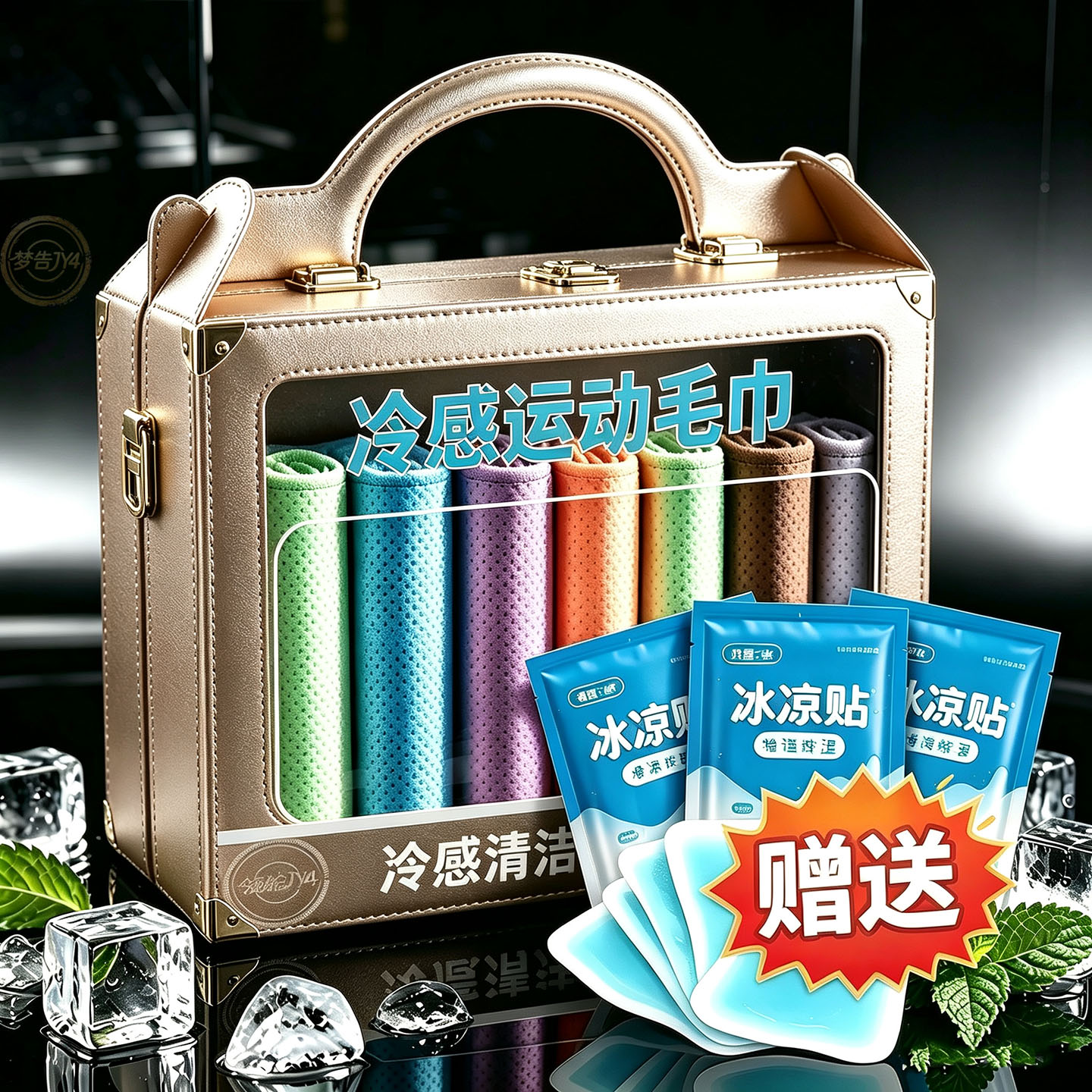 夏季降温凉感冰敷脖颈围巾