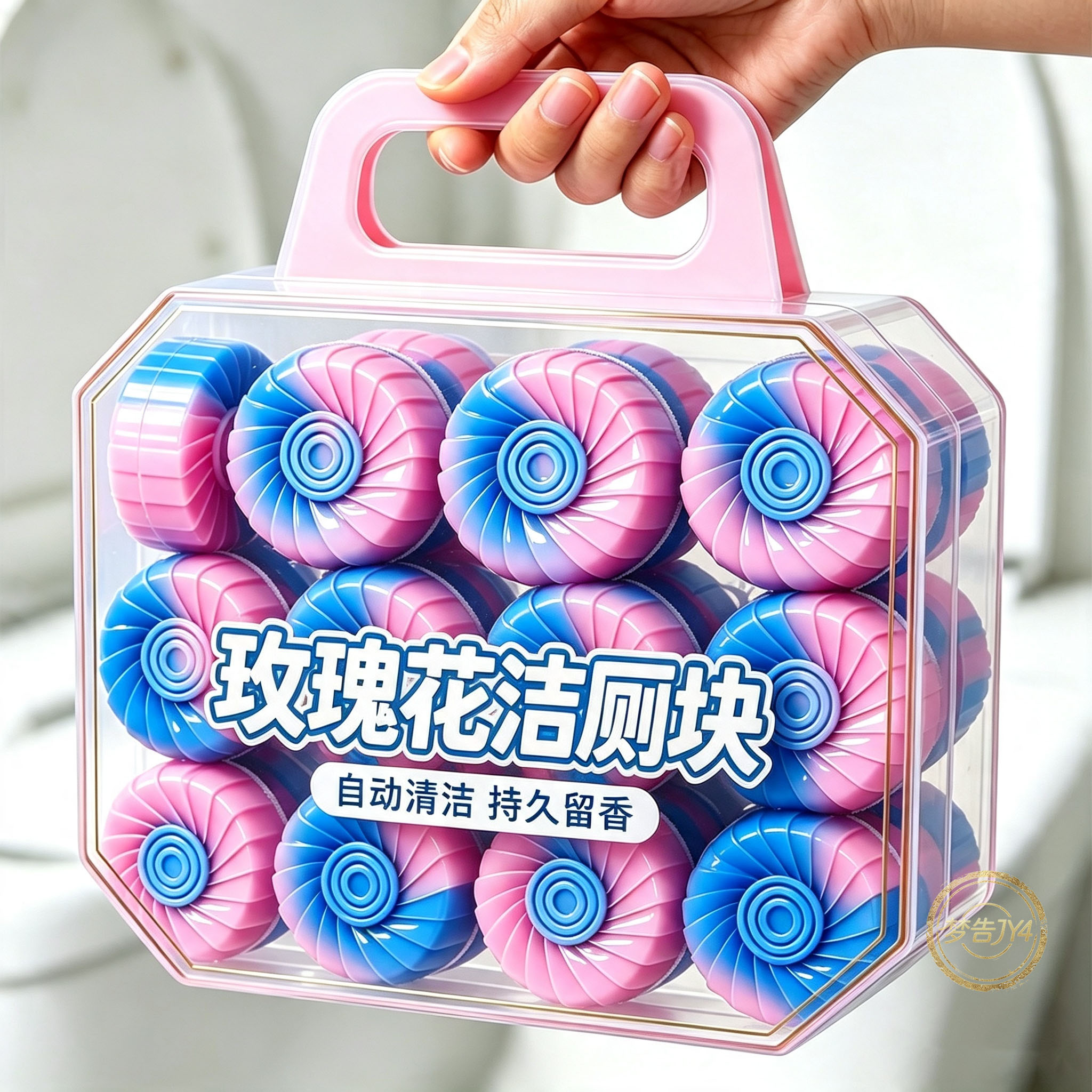 热销玫瑰洁厕宝水玫瑰浓香型马桶清洁粉色厕所除臭香薰洁厕凝胶