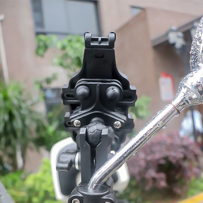 标致姜戈150手机支架后视镜挡风板杆安装车载手机架摩托车改装件