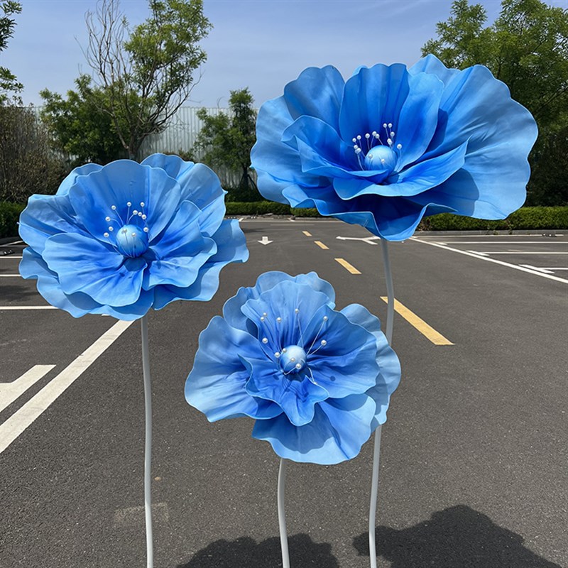 新款婚庆道具泡沫东篱花婚礼舞台布置路引橱窗摆件拍摄道具成品花