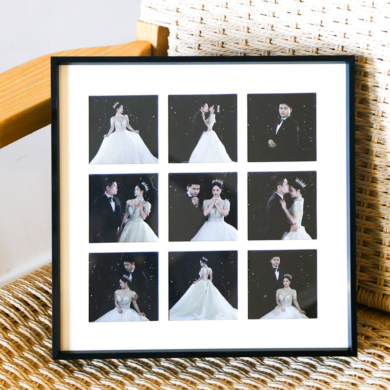 宫格相框定制照片挂墙洗照片打印做成摆台送情侣闺蜜生日节日礼物