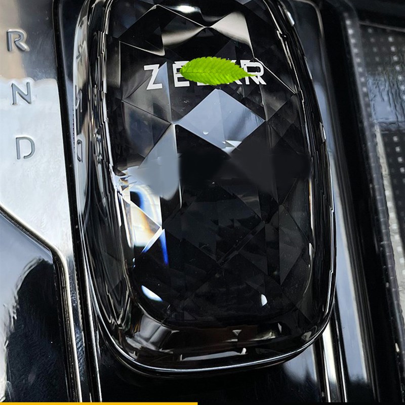 适用于极氪001专用水晶档把头B排挡头改装盖套内饰装饰汽车配件