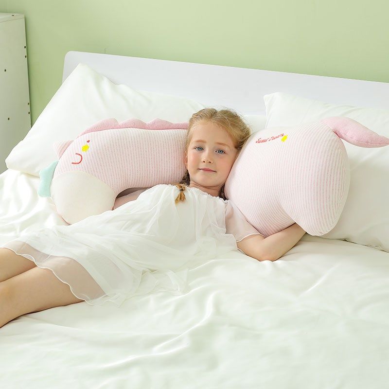 a类纯棉女生睡觉夹腿专用长抱枕可拆洗玩偶抱睡公仔陪睡娃娃礼物