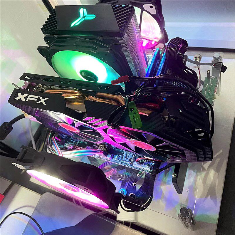 MINI迷你matx组装台式机电脑全侧透明atx小主机箱diy办公外壳itx