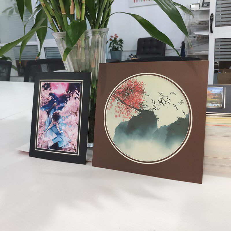 装裱卡纸8开4k少儿画框挂墙 A4相框可定a3画框简易框678寸照片墙