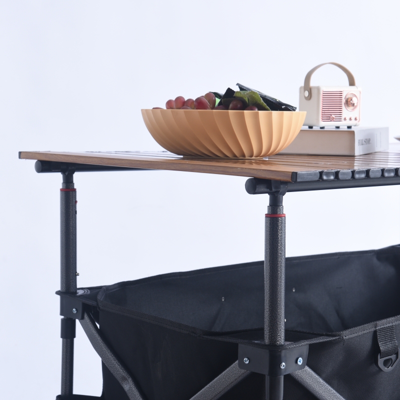 憨尼露营车户外野营手拖车便携式折叠推车手拉车桌板升降杆营地车