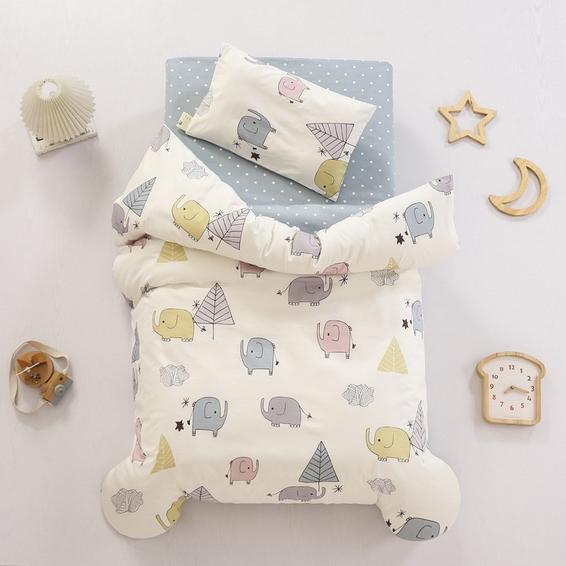 1P2R小学生午睡被子三件套儿童拼接床上用品午托被褥六件套70