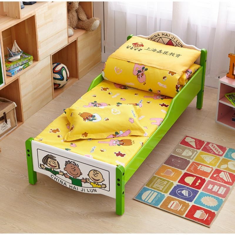 全棉幼儿园床品被子三件套a类儿童被褥被套六件套装入园用品