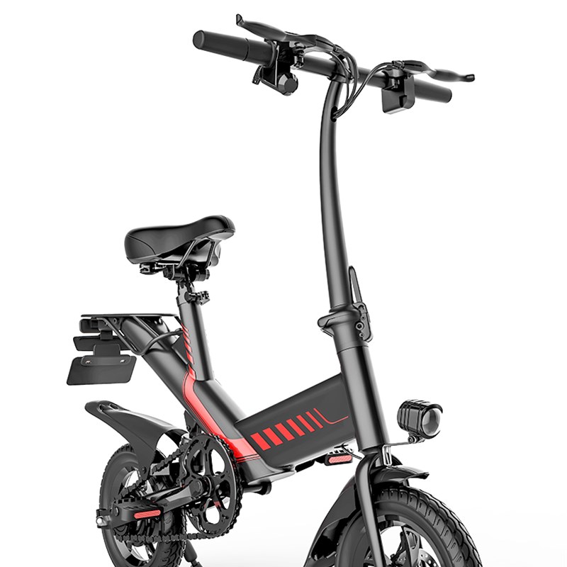 12寸锂电池350W电动助力自行车 新国标可上牌超轻大续航锂电车