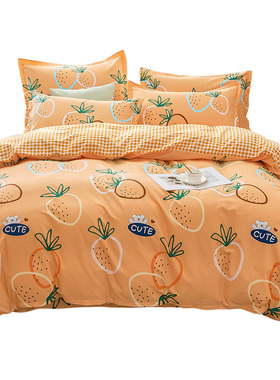 加厚单被套单件冬天单人磨毛被罩150x200x230全棉180冬款被单