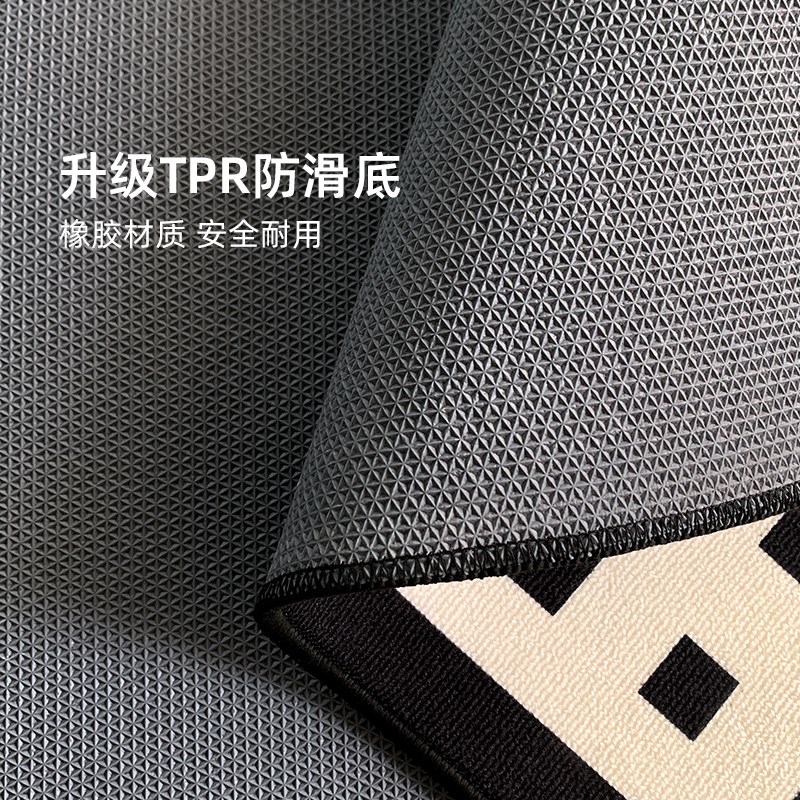 圈绒入户门地垫法式拱形半圆形地毯耐脏脚垫家用门口玄关进门垫子