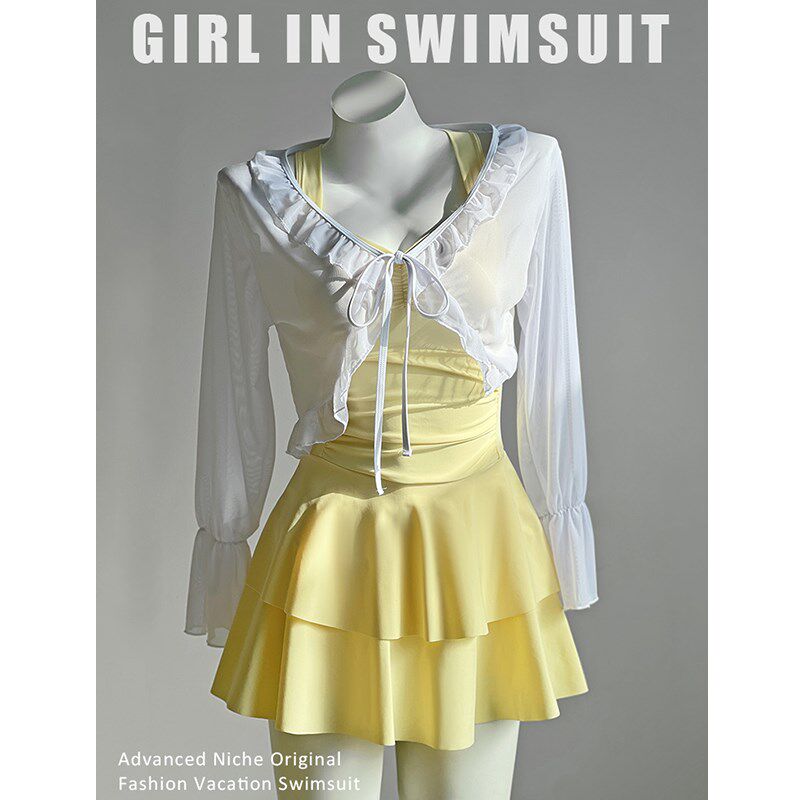 连体泳衣女款2025新款爆款保守显瘦遮肚子游泳海边度假防晒泡温泉