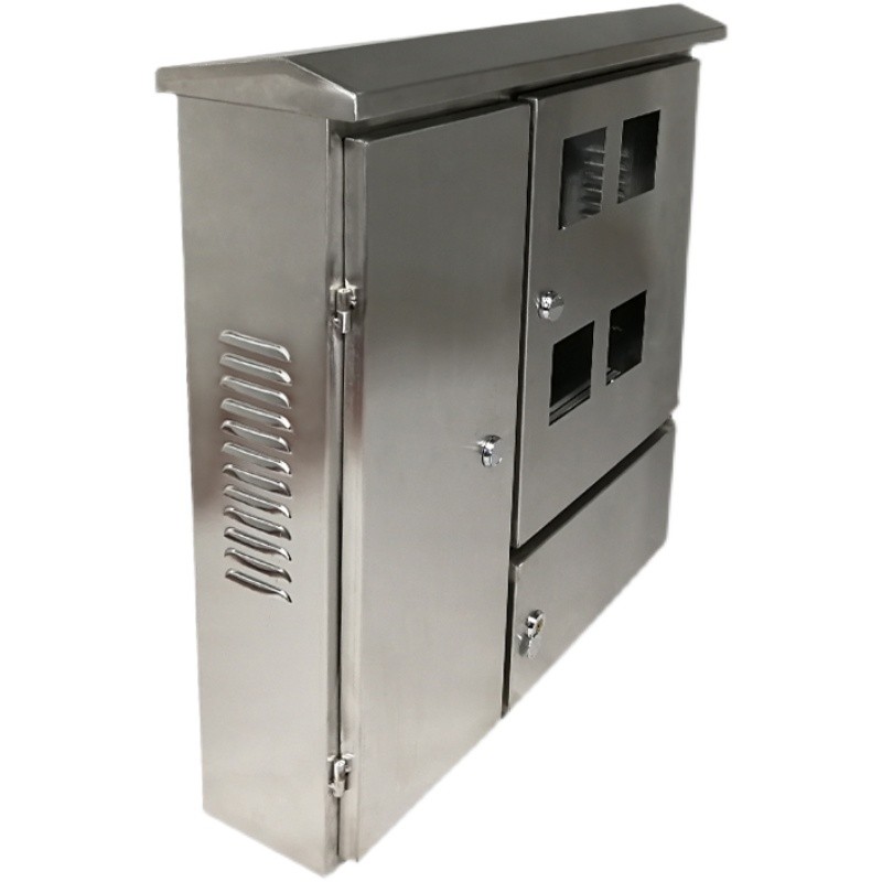 201户外电表箱不锈钢配电箱控制柜室外防雨家用4表4户盒子304定做